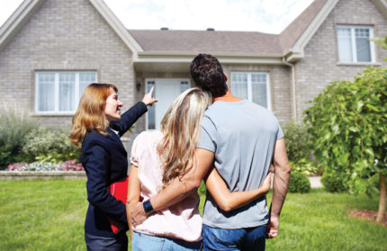 Couple purchasing a home